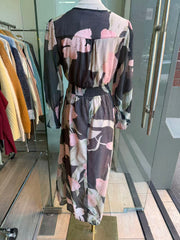 Forest Flower Button Midi Dress
