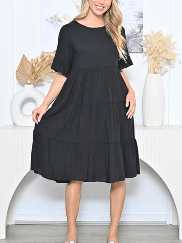 Bailey Linen Dress- Lime Green