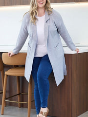 Chloe Knit Coatigan- Grey