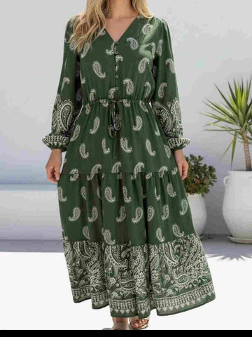 Juno Dress- Choc/Beige