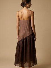 Trudi Slip Dress- Chocolate