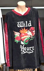 By Frankie L/Slv Tee- Wild Heart