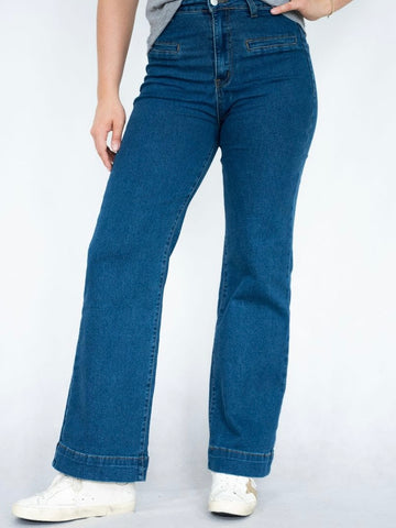 Harlem Slim Fit Crop Jean- Indigo Mix