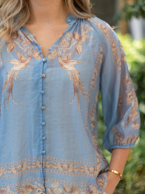 Olivia Blouse- Blue