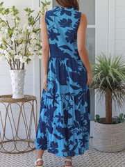 Hazel Floral Dress- Blue