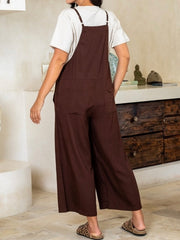 Rayon Overalls- Chocolate