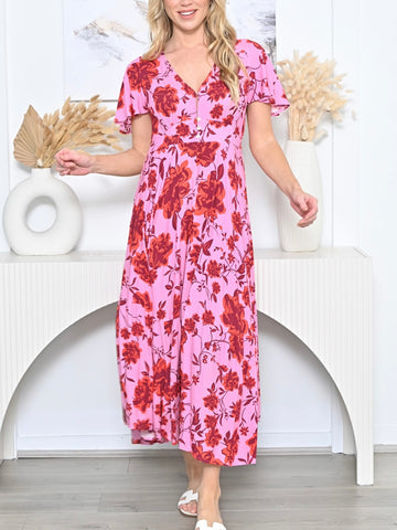 Bailey Linen Dress- Lime Green