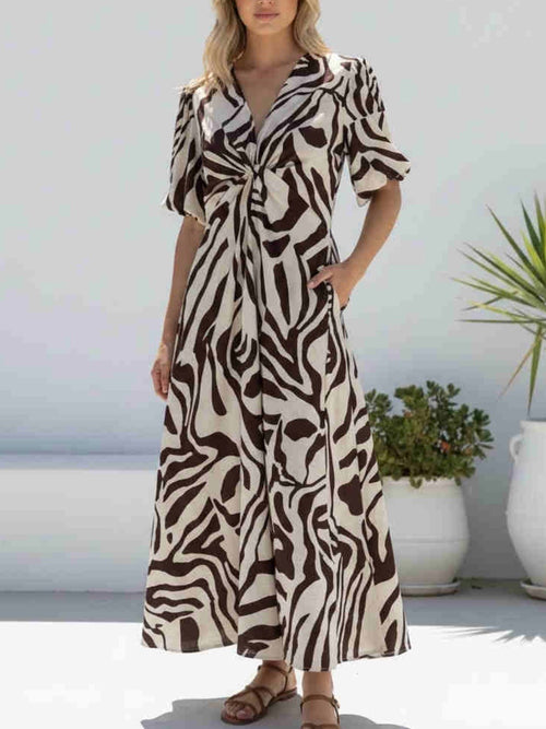 Kiara Dress - Choc Print