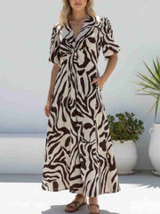 Kiara Dress - Choc Print