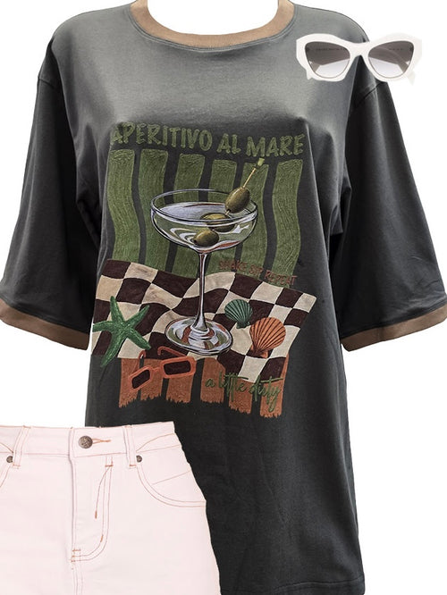 Coco Cartel Tee- APERITIVO AL MARE