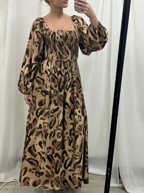 Delia Animal Print Dress