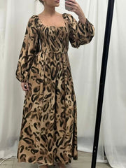 Delia Animal Print Dress