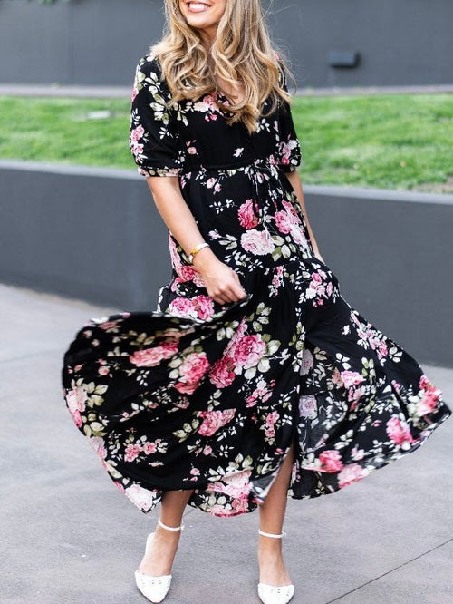 Rose Selma Dress- Black