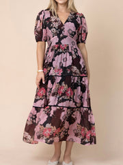 Antique Floral Lace Detail Dress