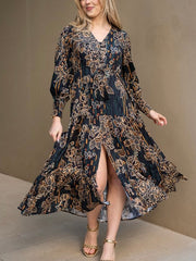 Line Flower Selma Maxi Dress