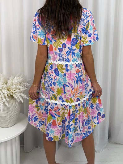 Jordie Dress- Multi Print