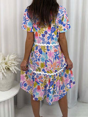 Jordie Dress- Multi Print