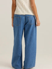 Yara Slack Pleat Jean- Classic Blue Wash
