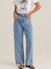 Nuala Wide Leg Jean- Blue Wash