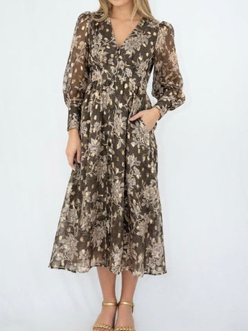 Zara Floral Dress- Pink/Red – Evolution On Gladstone