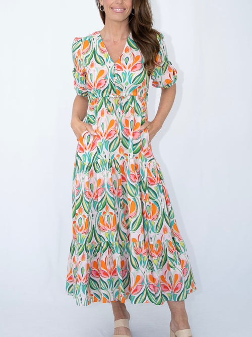 Selma Flower Lantern Dress