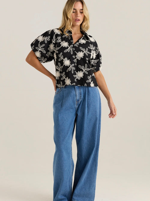 Marlowe Bubble Sleeve Blouse