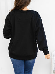 Star Sequin Sweat- Black