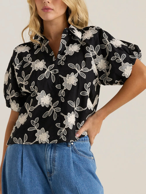 Marlowe Bubble Sleeve Blouse