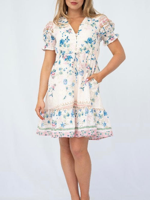Flower Anglaise Dress