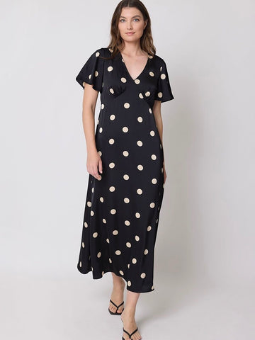 Dahlia Dress- White/Pink
