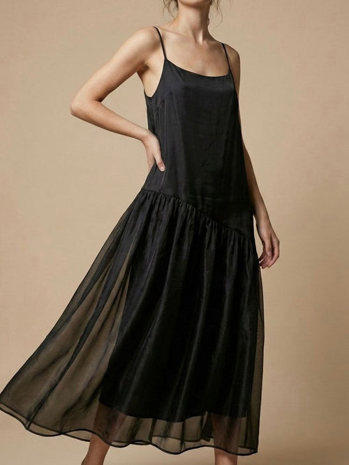 Trudi Slip Dress- Black