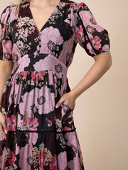 Antique Floral Lace Detail Dress