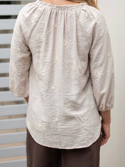 Raglan Sleeve Blouse- Mocha