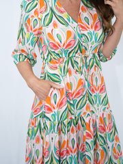 Selma Flower Lantern Dress