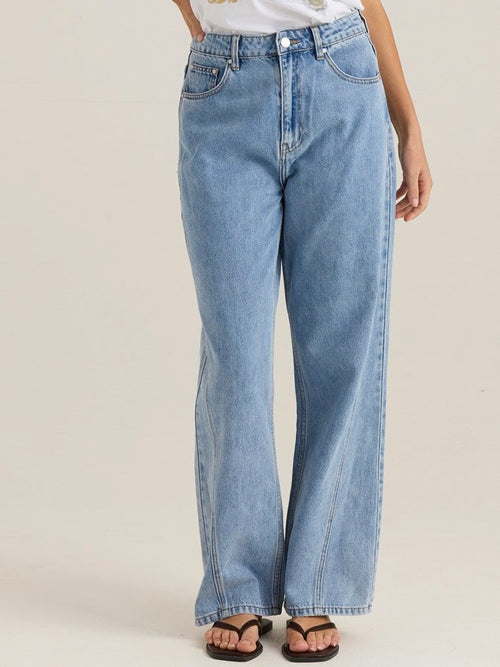 Nuala Wide Leg Jean- Blue Wash