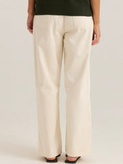 Nuala Wide Leg Jeans- Parchment