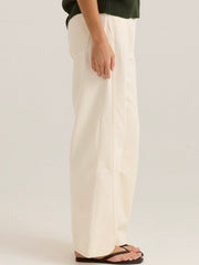 Nuala Wide Leg Jeans- Parchment