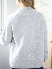 Cuff Sleeve Knit- Grey