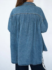 Denim Gatherd Shirt