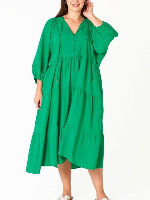 Mata Dress- Green