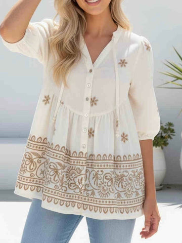 Crepe Knit Yarn Top- Black