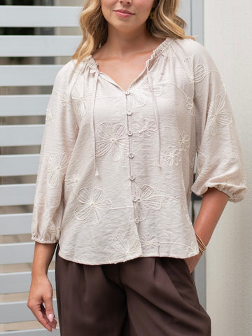 Marlowe Bubble Sleeve Blouse