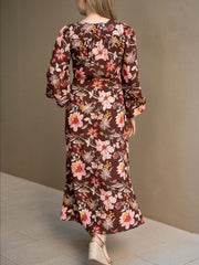 Choc Floral Selma Dress
