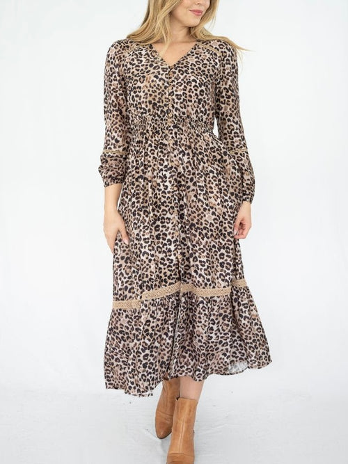 Leopard Gardenia Dress
