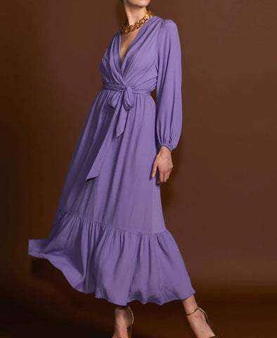 Sasi Dress-Lilac Gingham